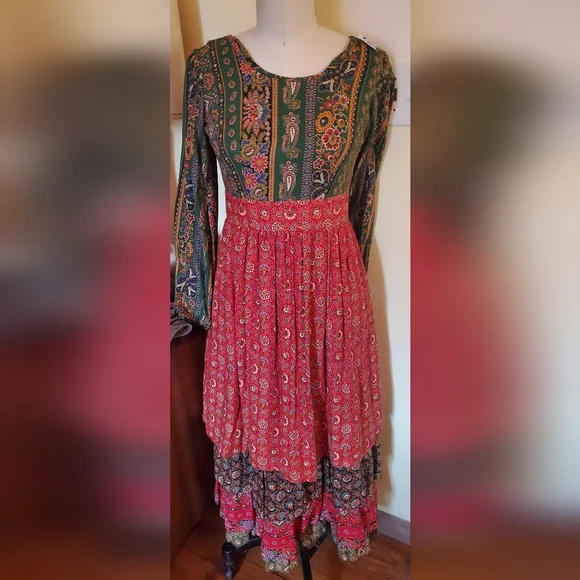 sears green dress 60s/70s Sears & Roebuck Dress (M/L) main image 0
